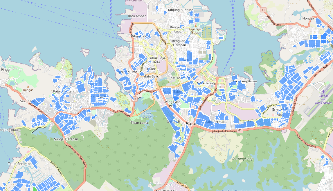 Peta Perumahan Sekota Batam