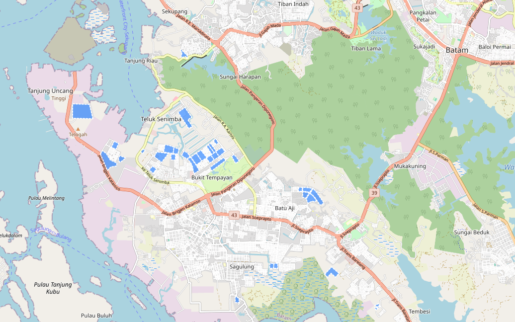 Peta Perumahan Sekota Batam